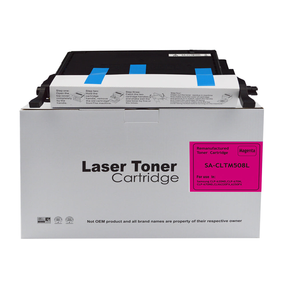 Remanufactured Samsung CLP620 Hi Yld Cyan Toner CLT-C5082L HP SU055A