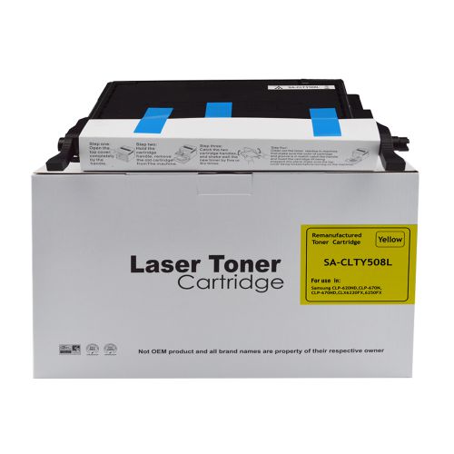 Remanufactured Samsung CLT-Y5082L, Y506L Yellow Hi Cap Toner