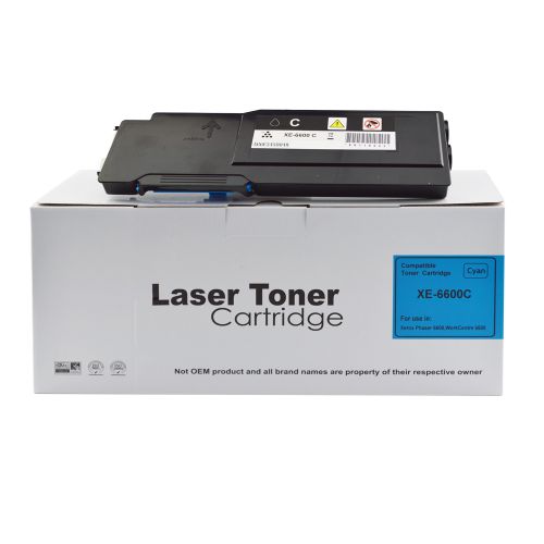 Compatible Xerox 106R02229, 106R03744, 16194400, 106R00653, 106R01160, 106R01218 Cyan Hi Cap Toner