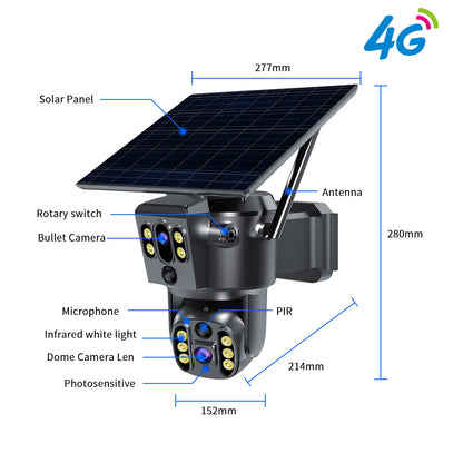 Dual Lens Solar Camera