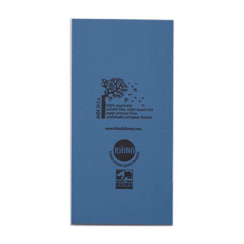 RHINO 8 x 4 Vocabulary Notebook 32 Page, Light Blue, F12 (Pack of 25, Blue, F12 (Pack of 100, Blue, F8 (Pack of 10, Green, F8 (Pack of 10, Blue, F8 (Pack of 100, Green, F8 (Pack of 100)