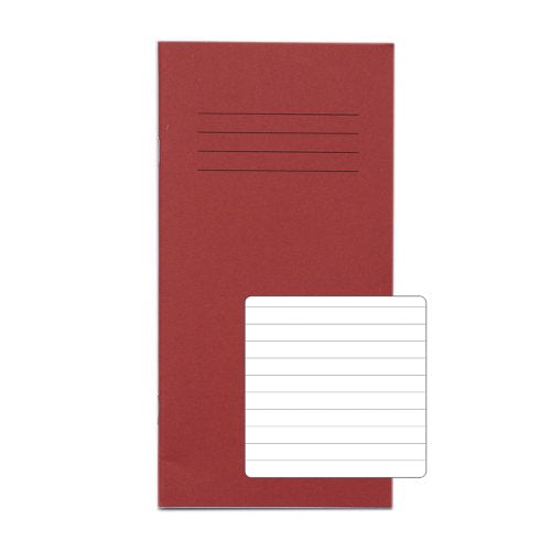 RHINO 8 x 4 Vocabulary Notebook 32 Page, Red, F8 (Pack of 10, 100)