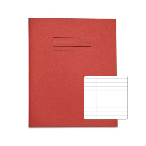VEX362-15-0: RHINO 8 x 6.5 Exercise Book 120 Page  Red (Pack of 10, 100)
