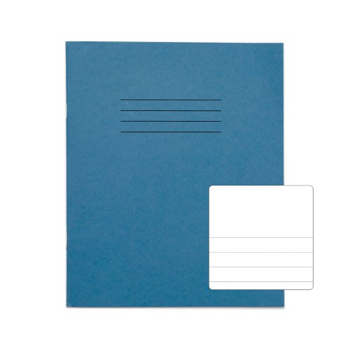 RHINO 8 x 6.5 Exercise Book 32 Page, Light Blue, TB/F12 (Pack of 10, 100)