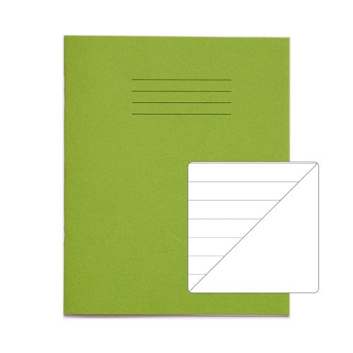 RHINO 8 x 6.5 Exercise Book 32 Page, Light Green, F12/B (Pack of 10, 100)