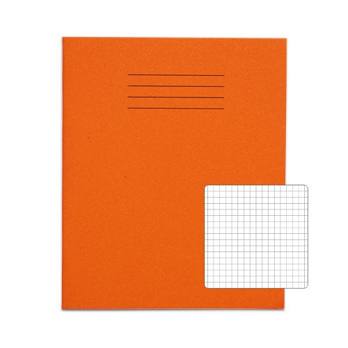 VEX544-206-4: RHINO 8 x 6.5 Exercise Book 80 Page  Orange (Pack of 10, 100)
