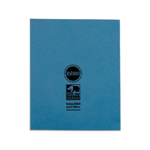 RHINO 8 x 6.5 Music Book 48 Page, Light Blue, F8/M8 (Pack of 100, 10)