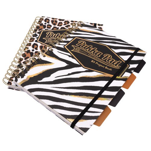 Pukka Pad Wild B5 Hardback Project Book (2) Assorted