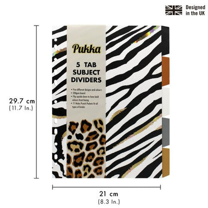 Pukka Pad Wild A4 5 Part Dividers (1)