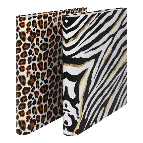 Pukka Pad Wild Roll Bound Ring binder Zebra - Preloaded with Wild A4 5 Part Divider