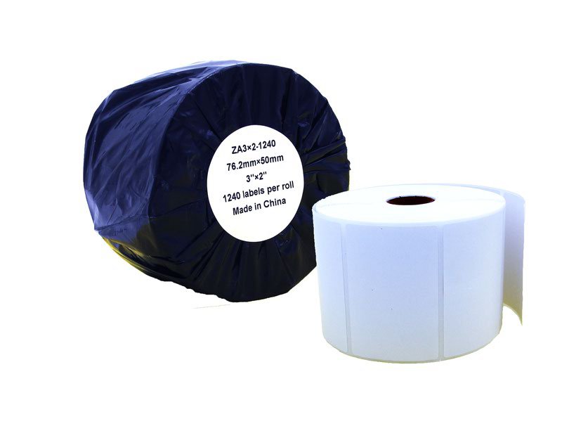 Compatible Zebra White Labels Roll 500 pcs (ZA2.25X4-700)