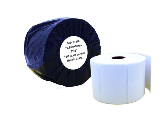 Compatible Zebra White Labels Roll 500 pcs (ZA2.25X4-700)