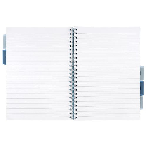Pukka Pad Haze Project Book A4, A5 Wirebound 200 Pages 80GSM Ruled Sheets with Repositionable Dividers (3) Assorted