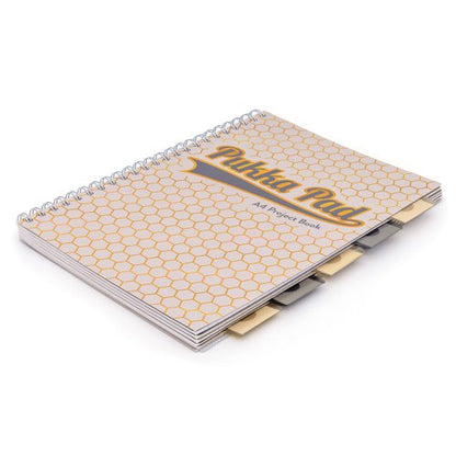 Pukka Pad Haze Project Book A4, A5 Wirebound 200 Pages 80GSM Ruled Sheets with Repositionable Dividers (3) Assorted