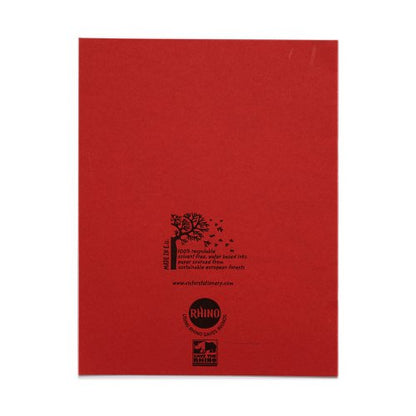 RHINO 9 x 7 Project Book 32 Page, Red, TB/F15 (Pack of 10, 100)