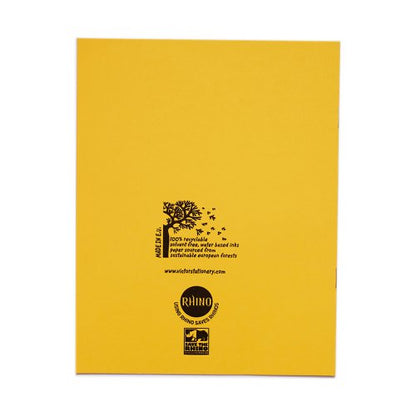 RHINO 9 x 7 Exercise Book 48 Page, Orange, S5 (Pack of 10, 48 Page, Yellow, F8M (Pack of 10, 48 Page, Yellow, S7 (Pack of 10, 48 Page, Pink, F8M (Pack of 10, 48 Page, Red, F8M (Pack of 10, 80 Page, Orange, S5 (Pack of 10, 80 Page, Yellow, S5 (Pack of 10, 80 Page, Red, S5 (Pack of 10, 48 Page, Orange, S5 (Pack of 100, 80 Page, Orange, S5 (Pack of 100, 80 Page, Yellow, S5 (Pack of 100, 80 Page, Red, S5 (Pack of 100)
