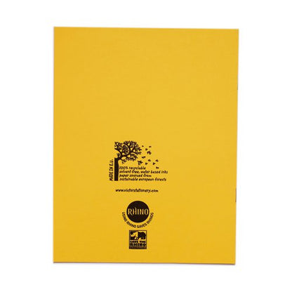 RHINO 9 x 7 Exercise Book 80 Page, Pink, B (Pack of 100, Pink, B (Pack of 10, Yellow, B (Pack of 10, Yellow, B (Pack of 100)