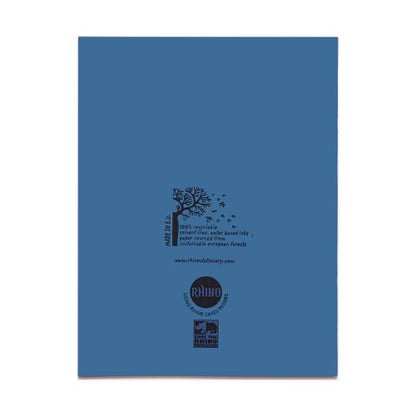 RHINO 9 x 7 Exercise Book 48 Page, Light Green, F8M, 48 Page, Light Blue, F8M, 48 Page, Light Blue, F8, 80 Page, Light Blue, F8M, 80 Page, Light Blue, S5, 80 Page, Light Blue, S7, 80 Page, Light Blue, F8, 80 Page, Light Green, F8M (Pack of 10)