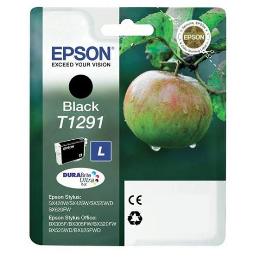 OEM Epson T1291 High Capacity Black Ink Cartridge C13T12914010 380 Pages