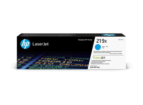 OEM HP W2191X/219X Cyan Toner Cartridge