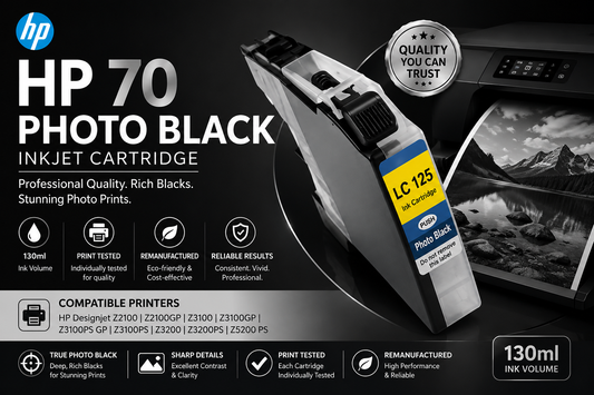 Remanufactured HP 70 Photo Black C9444A Inkjet