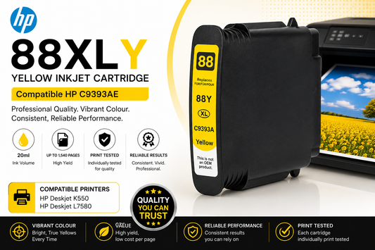 Compatible HP 88XLY Yellow C9393AE Inkjet