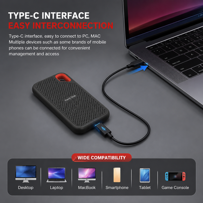 Mobile Portable SSD – 8TB, 12TB & 20TB | High-Speed USB-C External Solid State Drive (7 Day Delivery UK)
