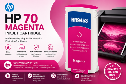 Remanufactured HP 70 Magenta C9453A Inkjet