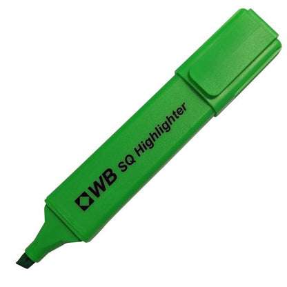 Highlighter Pen Blue, Green, Orange, Pink, Yellow Pack of 10