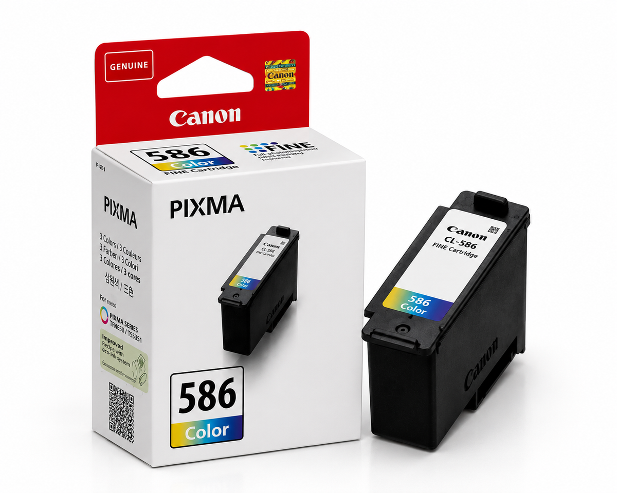 OEM Canon CL-586 Colour Original Standard Capacity Ink Cartridge