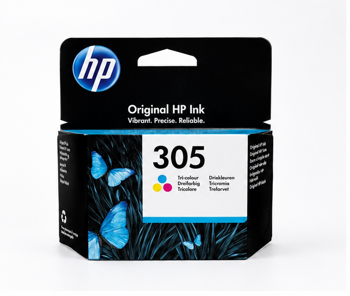 OEM HP 305 Tri-Colour Original Ink Cartridge 3YM60AE