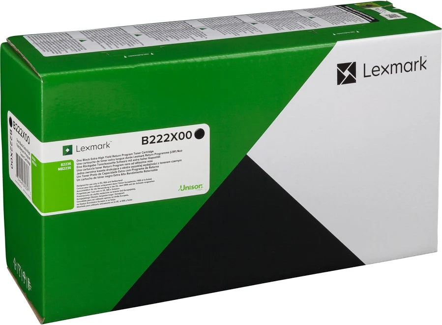 OEM Lexmark B222X00 Black Return Programme 6000 Pages Original Toner