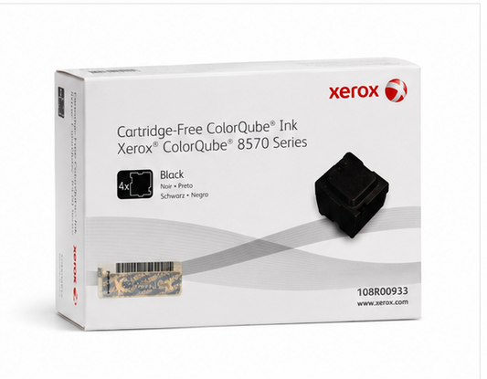OEM Xerox 108R00935 Original Black Solid Ink Sticks (x4) 8,600 Pages
