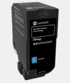 Remanufactured Lexmark CS727 Cyan Toner Cartridge 75B20C0 - The cartridges serial number cannot be used twice in the same machine!