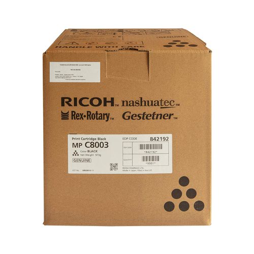 Ricoh 842192 Toner Black MPC6503/8003