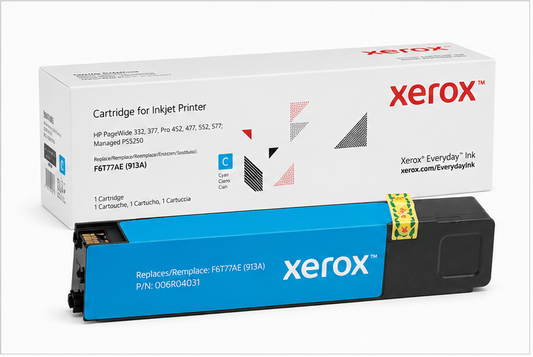 Xerox Everyday Ink For HP F6T77AE 913A Cyan Ink Cartridge - 006R04603