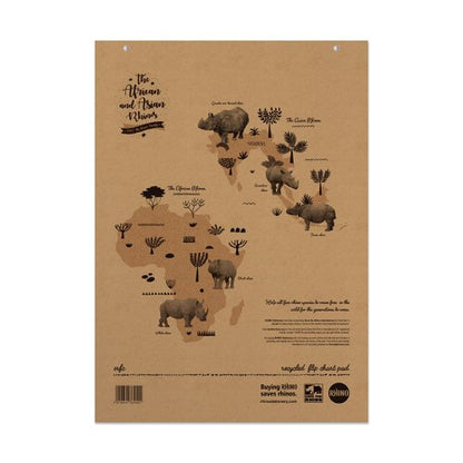 RHINO A1 Recycled Flipchart Pad 40 Leaf, S20/B (Pack of 5)