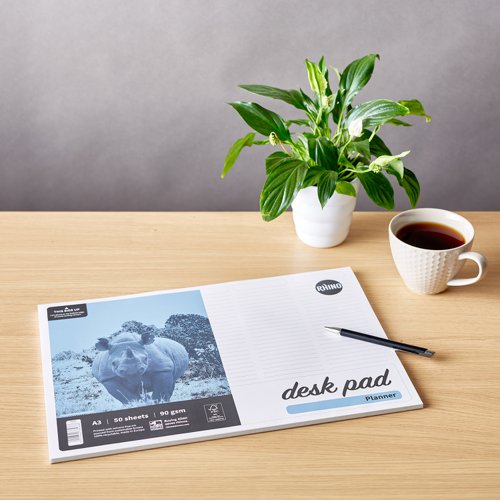 RHINO Desk Pad; 5-Column Planner; A3; 90gsm FSC Paper; 50 Sheets (Pack of 10)
