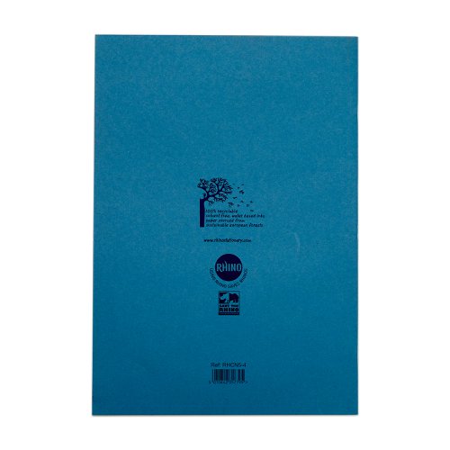 RHINO A4 Perforated Counsels/Council Notebook 96 Page, Light Blue, F8 (Pack of 10, 80)