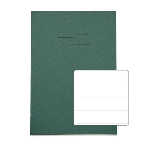 RHINO A4 Exercise Book 32 Page, Dark Green, TB/F20 (Pack of 10, 100)