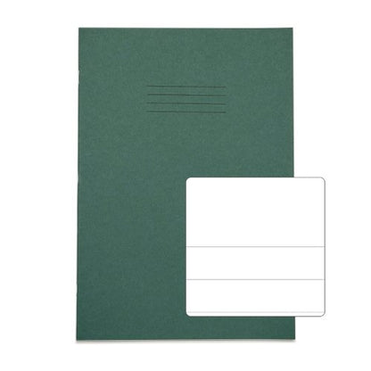 RHINO A4 Exercise Book 32 Page, Dark Green, TB/F20 (Pack of 10, 100)