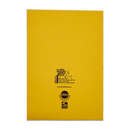 RHINO A4 Exercise Book 32 Page, Yellow, S10 (Pack of 100)