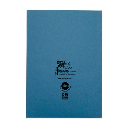 RHINO A4 Exercise Book 48 page, Light Blue, F8M (Pack of 10, Blue, S10 (Pack of 100, Blue, F8M (Pack of 100, Green, F8M (Pack of 10, Green, F8M (Pack of 100)