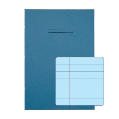 RHINO A4 Special Exercise Book 48 Page, Light Blue with Tinted Blue Paper, S10 (Pack of 50, F12M (Pack of 10, S10 (Pack of 10, F8M (Pack of 10)