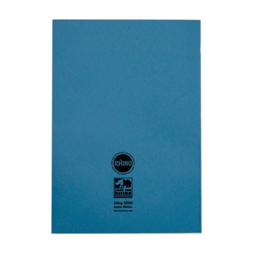RHINO A4 Special Exercise Book 48 Page, Light Blue with Tinted Blue Paper, S10 (Pack of 50, F12M (Pack of 10, S10 (Pack of 10, F8M (Pack of 10)