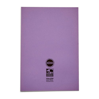 RHINO A4 Exercise Book 48 page, Purple, F12 (Pack of 10, Red, F12 (Pack of 10, Purple, F12 (Pack of 100, Red, F12 (Pack of 100)