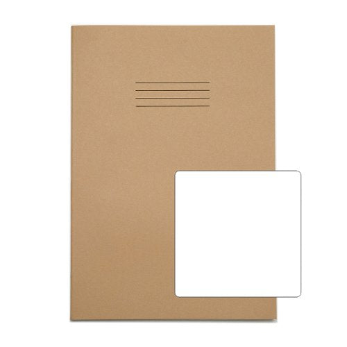 RHINO A4 Exercise Book 64 Page, Buff, B (Pack of 10, 50)