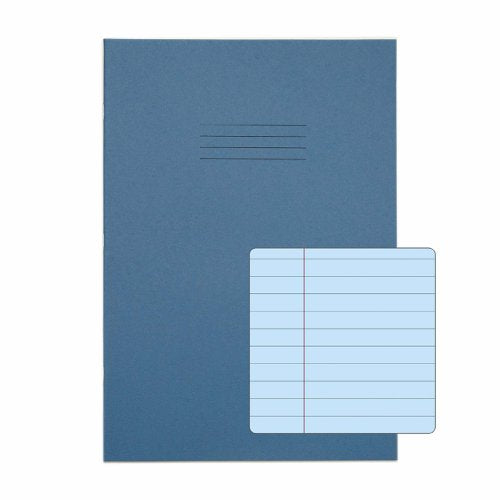 RHINO A4 Special Exercise Book 48 Page, Light Blue with Tinted Blue Paper, S10 (Pack of 50, F12M (Pack of 10, S10 (Pack of 10, F8M (Pack of 10)