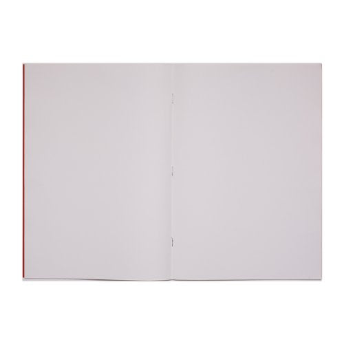 RHINO A4 Exercise Book 64 Pages / 32 Leaf Red Plain (Pack of 50)