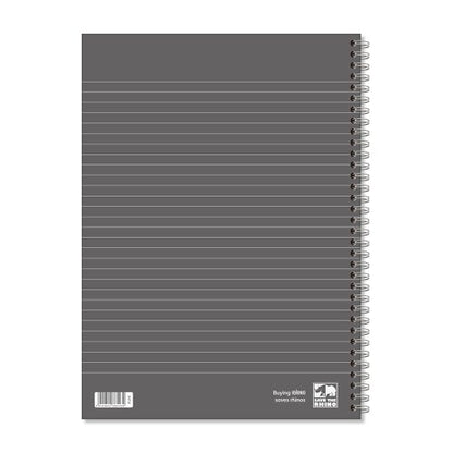 RHINO A4, A5 Hardback Notebook Wirebound 160 Pages 8mm Lined - Pack of 3